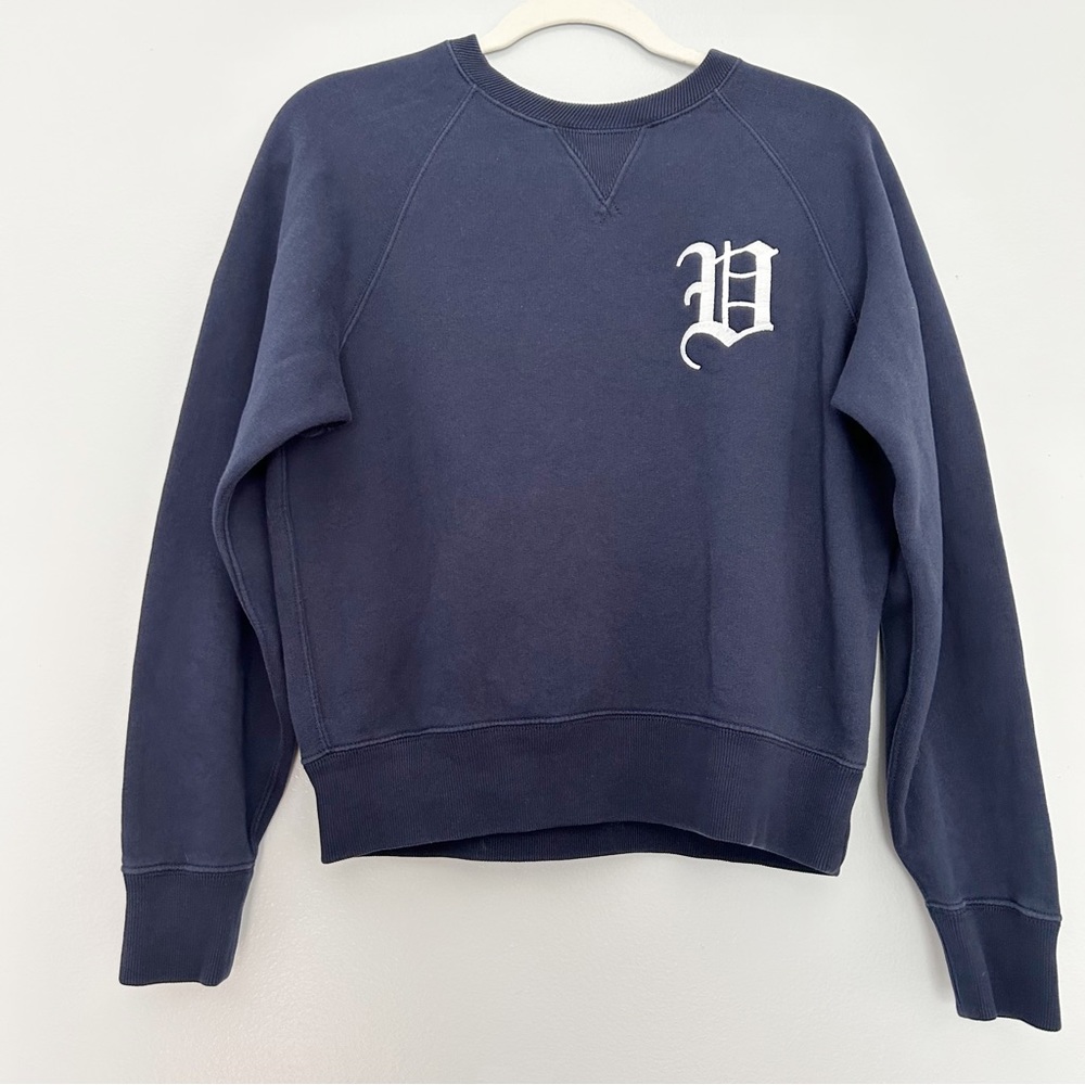 Polo Ralph Lauren Fleece Crew Neck Sweatshirt with Embroidered P. Size XS. Blue